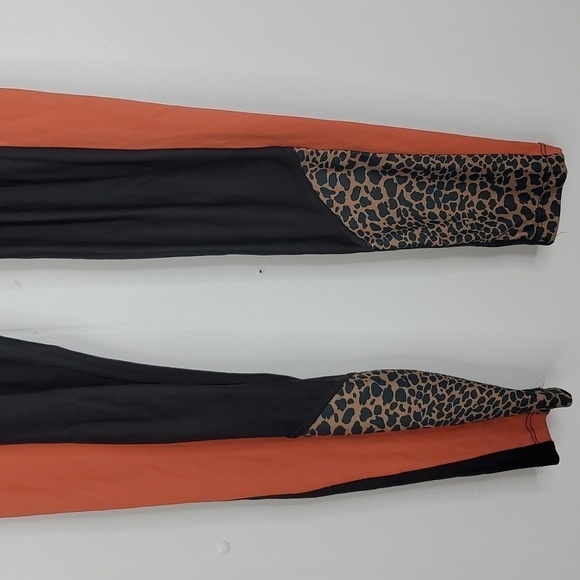 Beach Riot Sport Leggings Tori Cheetah Leopard Print Crossover Waist Womens S - Picture 3 of 10